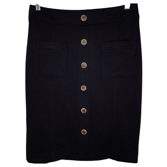 Banana Republic - Black Side Zip Pencil Skirt Size 10 - Picture 10 of 13